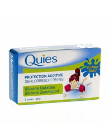 QUIES SILICONE NATATION ENF. B/3 PAIRE