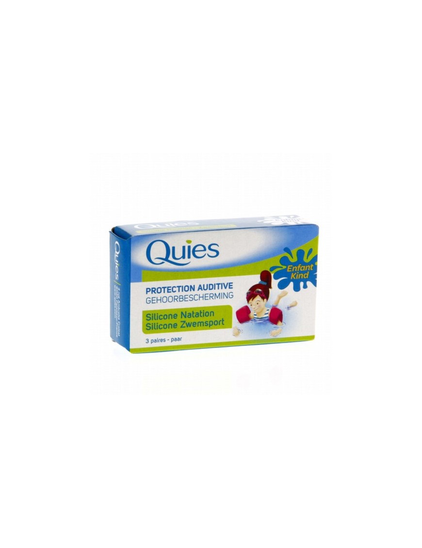 QUIES SILICONE NATATION ENF. B/3 PAIRE