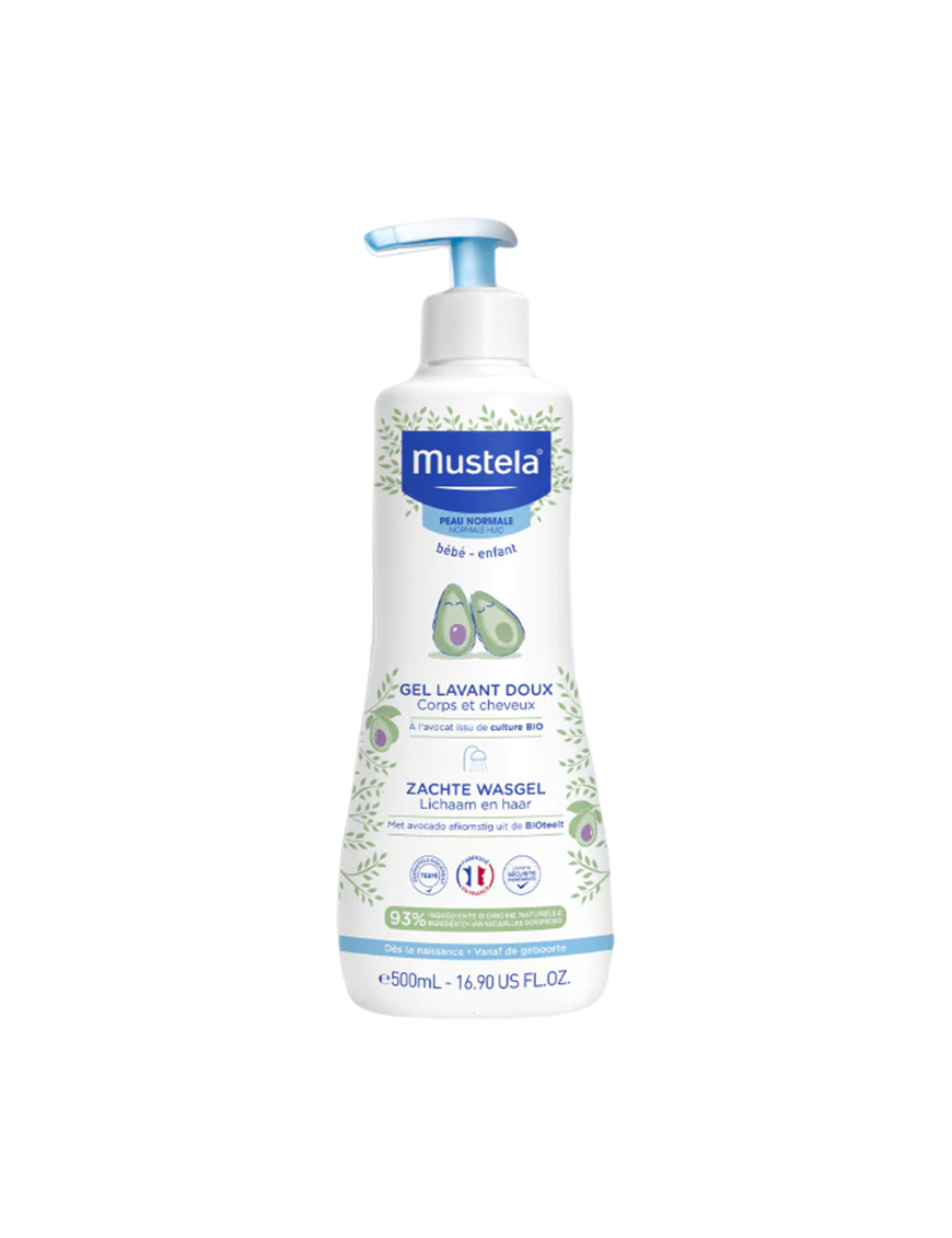 Gel Lavant 500ml Mustela – Soin Doux et Hypoallergénique Bébé