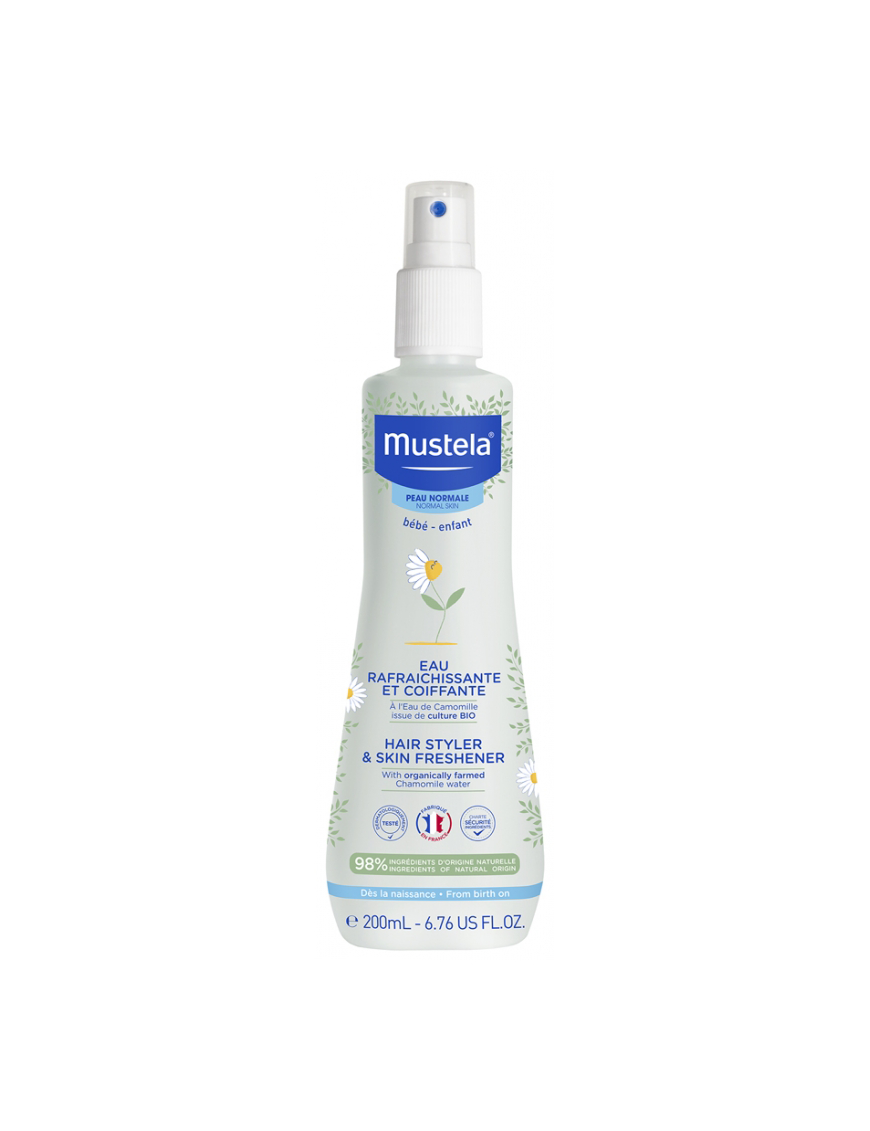 Eau Rafraîchissante et Coiffante Camomille Bio 200ml Mustela