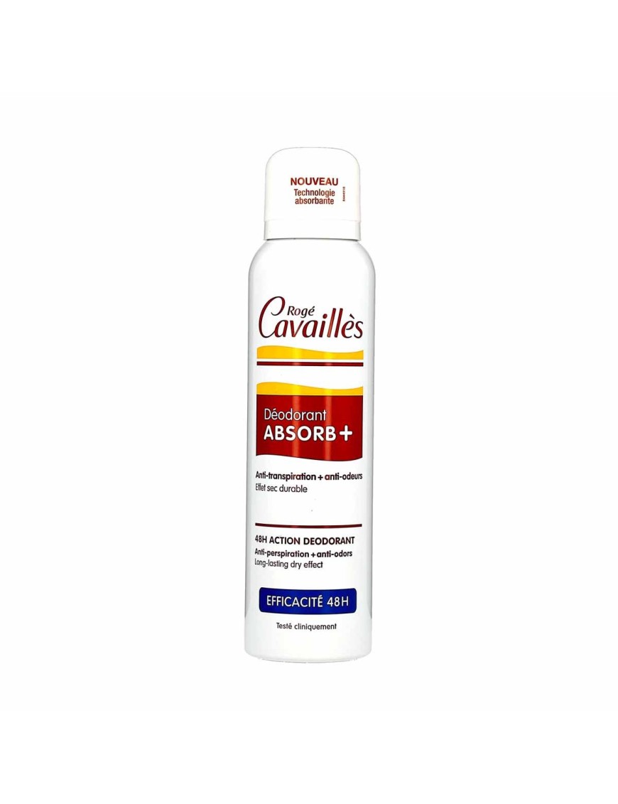 Déodorant Absorb+ Rogé Cavaillès 150ML - Protection 48h | E-Pahrma