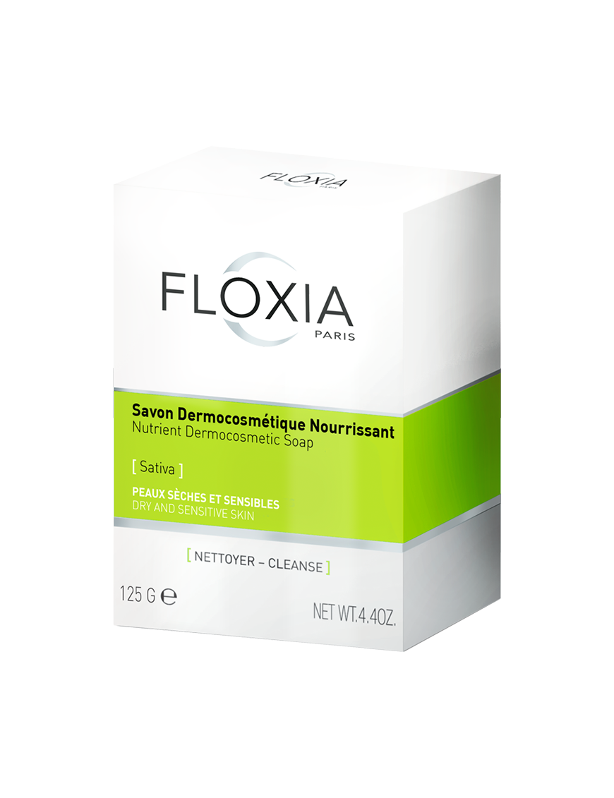 Floxia Savon Dermocosmétique Nourrissant 125g - Peau Douce