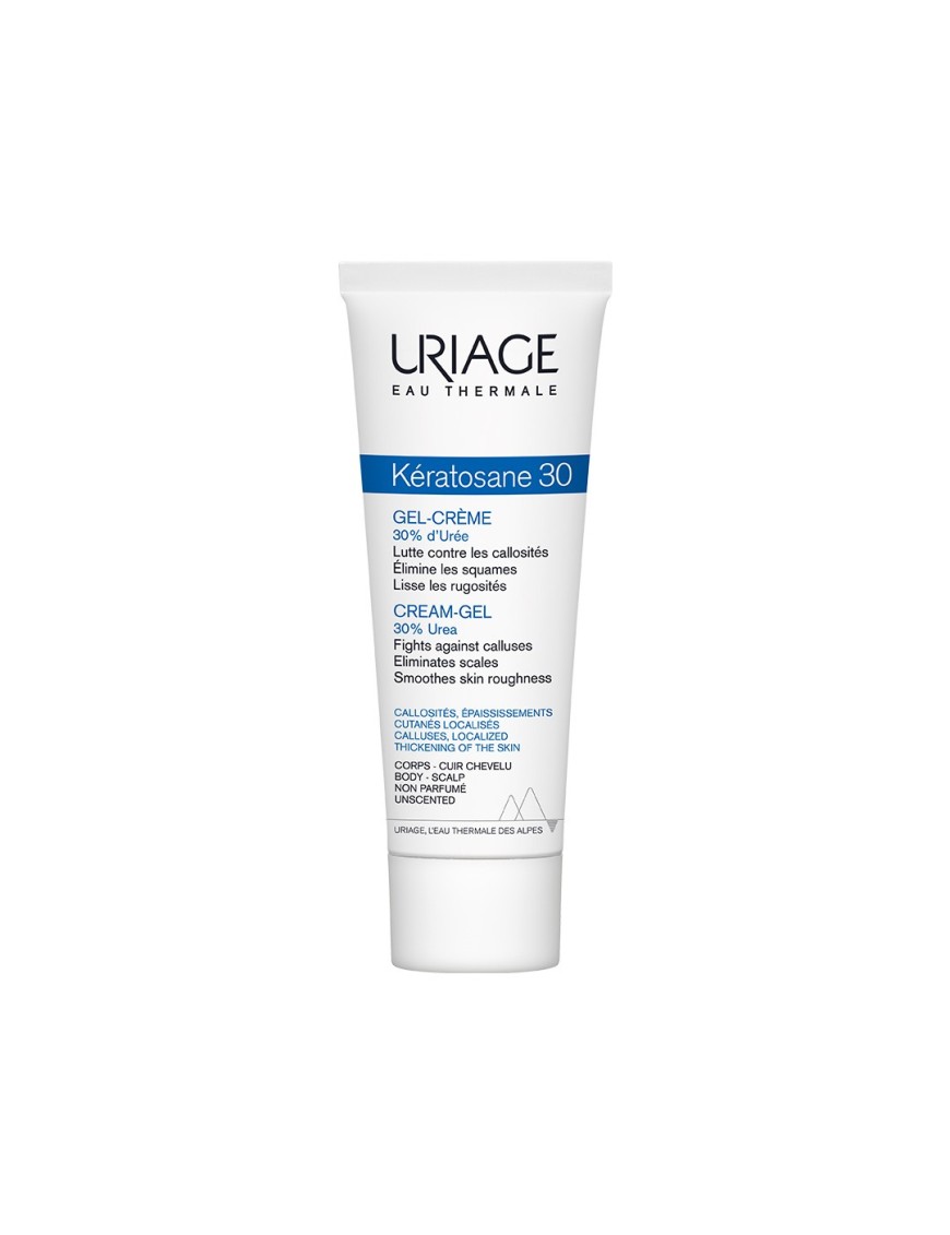 Kératosane Gel Crème 30% Urée Uriage - Peaux Rugueuses et Abîmées 75ML