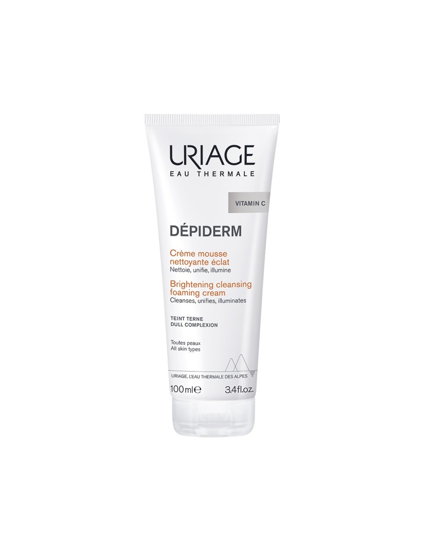 Depiderm Mousse Nettoyante Éclat 100ml Uriage - Teint Lumineux