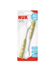 NUK 2 Cuillères Douces 6M+ - Idéales pour Bébé