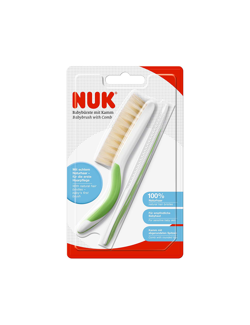 NUK Brosse et Peigne Bébé - Doux et Pratiques