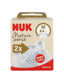 NUK NATURE SENSE 2 TÉTINES SILICONE TAILLE M