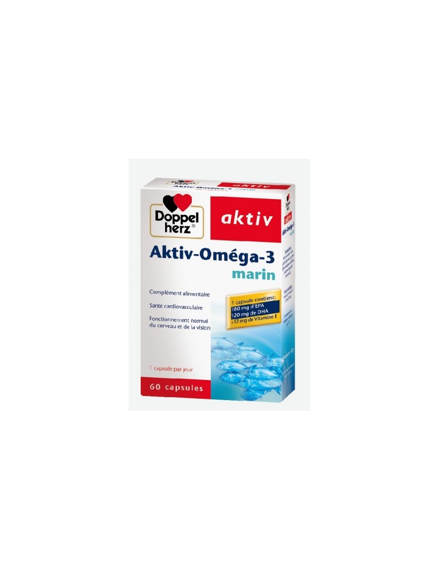 Omega 3 Marin 60 Capsules - Doppelherz Aktiv