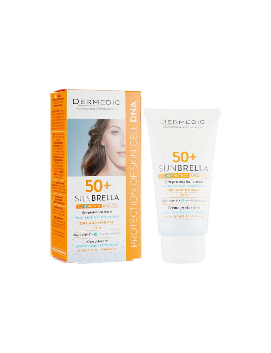 Écran Sunbrella Peau Normale à Sèche spf 50+ 50ml - Dermedic