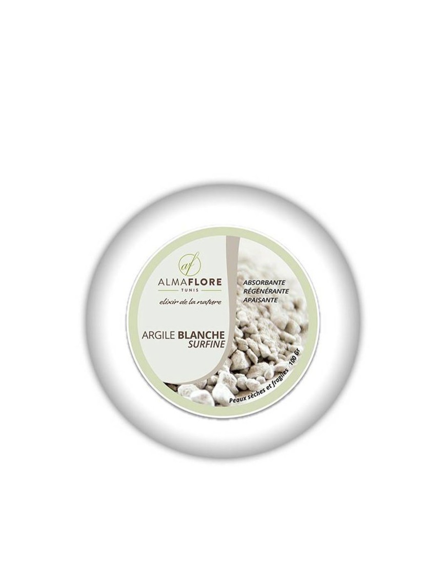 Argile Blanche Surfine 100g - Soin Purifiant Almaflore