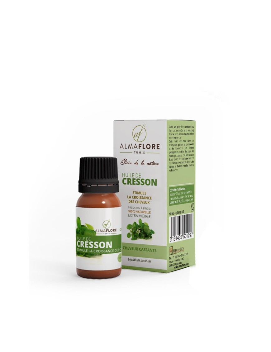 Huile Végétale Cresson 10ml - Almaflore, soin fortifiant