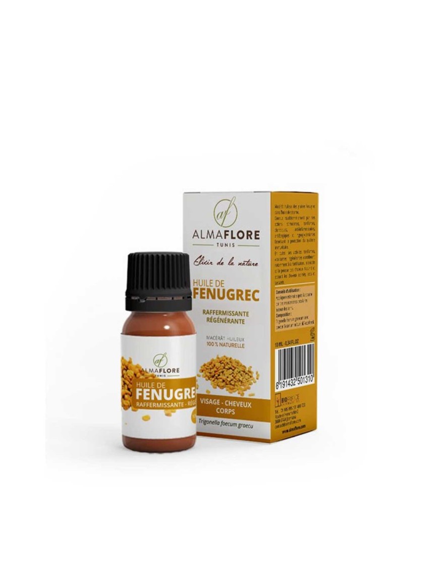 Huile Végétale Fenugrec 10ml - Almaflore, soin tonifiant et nourrissan