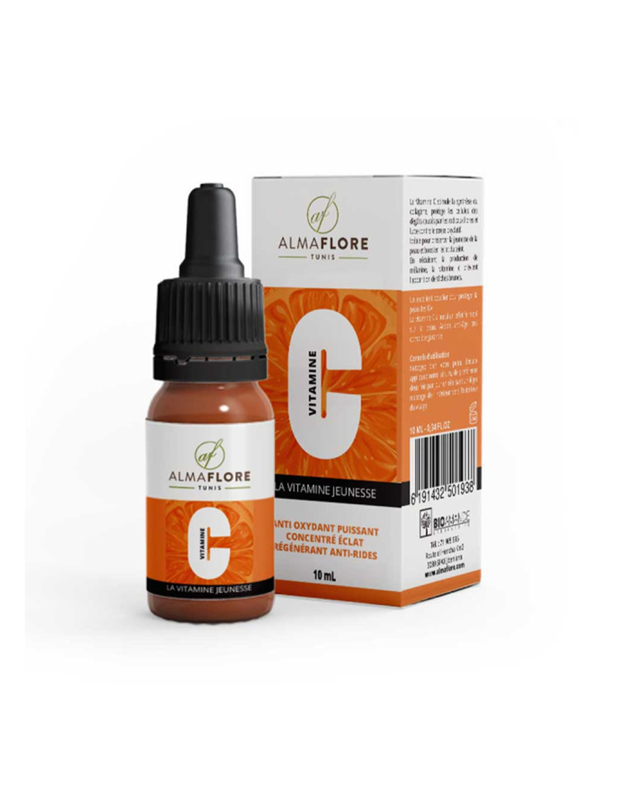 Vitamine C 10ml - Almaflore, pour une peau éclatante et revitalisée