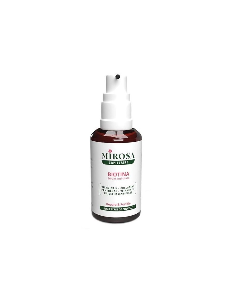 "Biotina Sérum Anti-Chute 50ml MIROSA - Cheveux Forts - E-Pahrma"