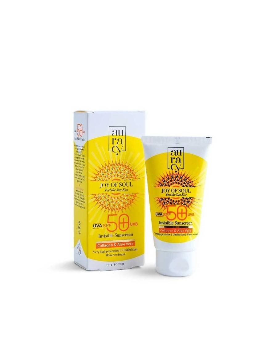 "Écran Solaire Invisible SPF50+ 50g AURACY - Protection UV - E-Pahrma"