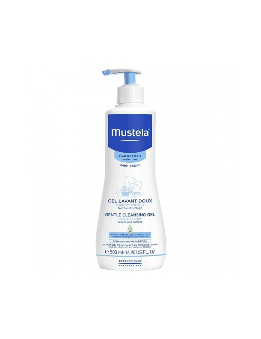 GEL LAVANT DOUX CORPS ET CHEVEUX POUR BEBE MUSTELA 500ML