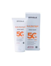 ECRAN SOLAIRE TOUT TYPE DE PEAU ESTHELLE SUN PROTECT TEINTE ROSE SPF50+ 50ML