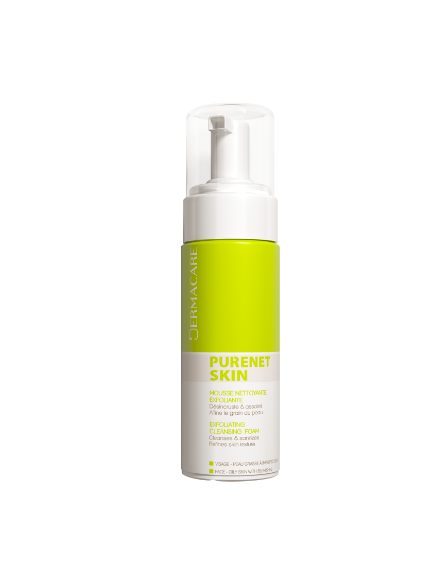 MOUSSE NETTOYANTE PURIFIANTE PEAU GRASSE DERMACARE PURENET SKIN 150ML