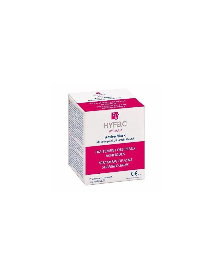 MASQUE PEEL-OFF ANTI-IMPERFECTIONS HYFAC WOMAN ACTIVE 15 SACHETS
