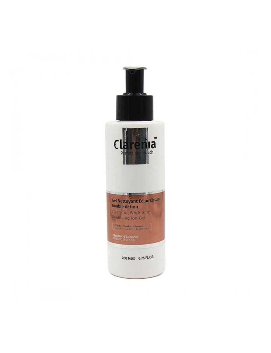 GEL NETTOYANT ECLAIRCISSANT PEAUX MIXTES A GRASSES CLARENIA 200ML