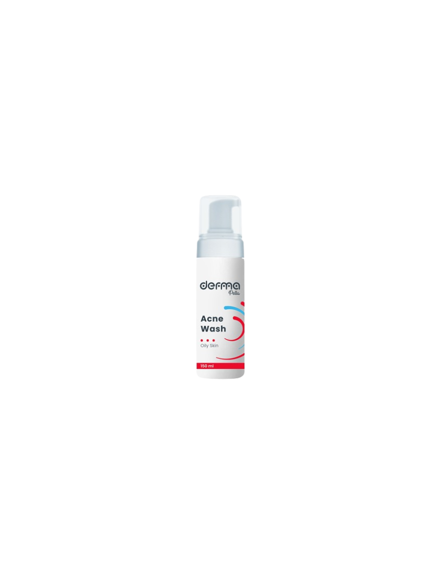 MOUSSE NETTOYANTE PEAUX GRASSES DERMA PELLA ACNE WASH 150ML