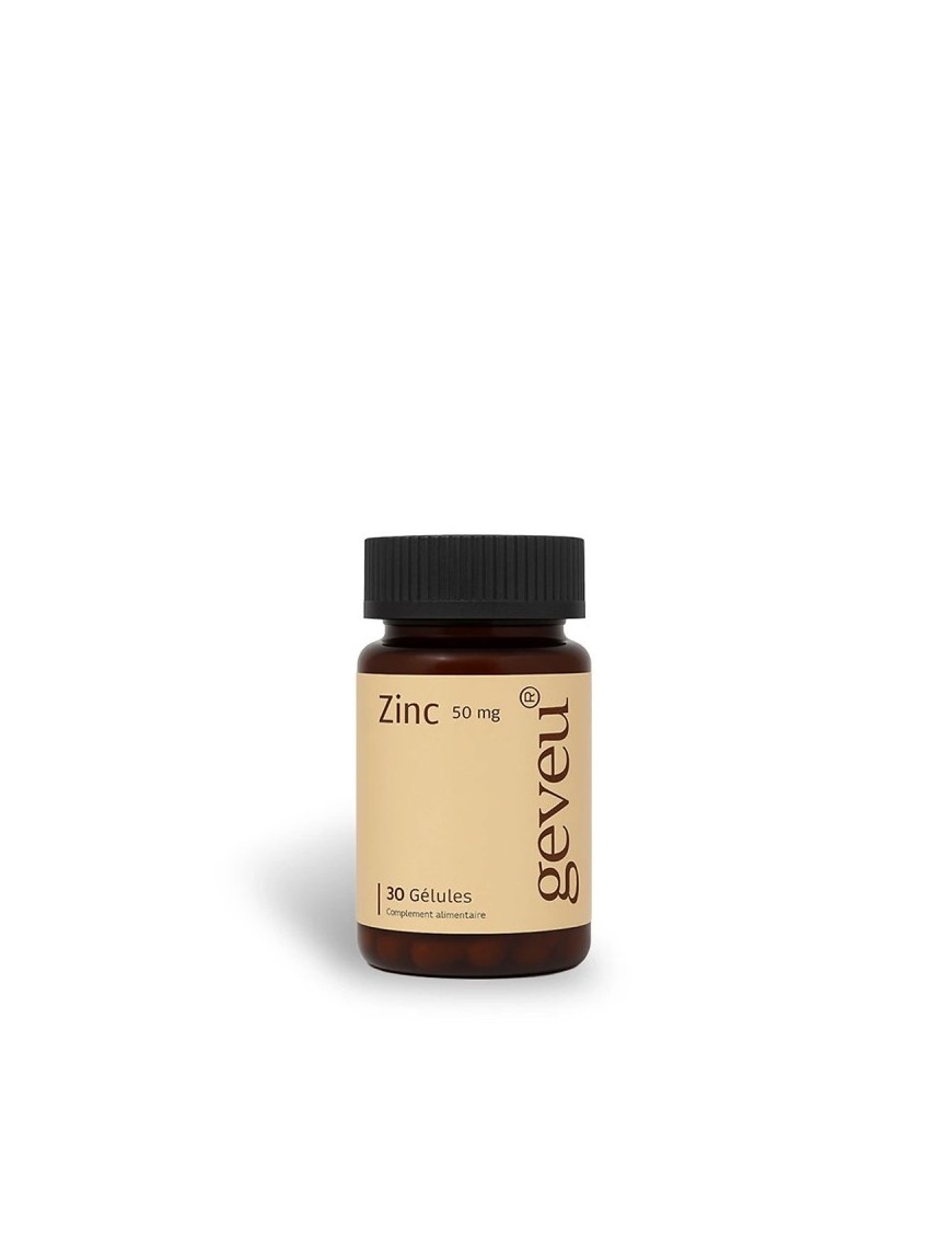 COMPLEMENT ALIMENTAIRE ZINC CHEVEUX ET ONGLES GEVEU 30 CAPSULES