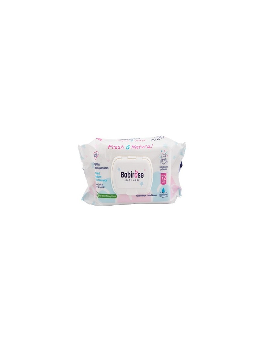 LINGETTES DERMO-APAISANTES BABIROSE 72PIECES
