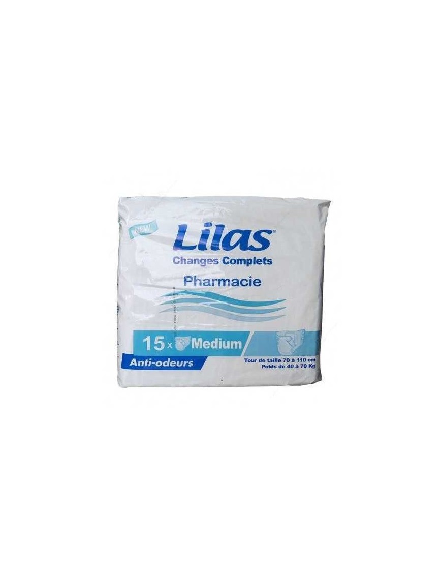 COUCHES ADULTES LILAS CONFORT PROTECT MEDIUM 15 PIECES