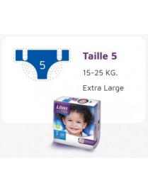 COUCHE BEBE LILAS CONFORT MAX ACTIF 15-25 KG 20 PIECES