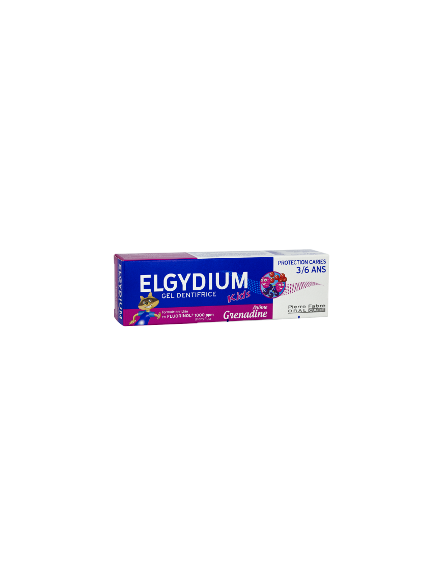DENTIFRICE ELGYDIUM KIDS GRENADINE 3-6ANS 50ML