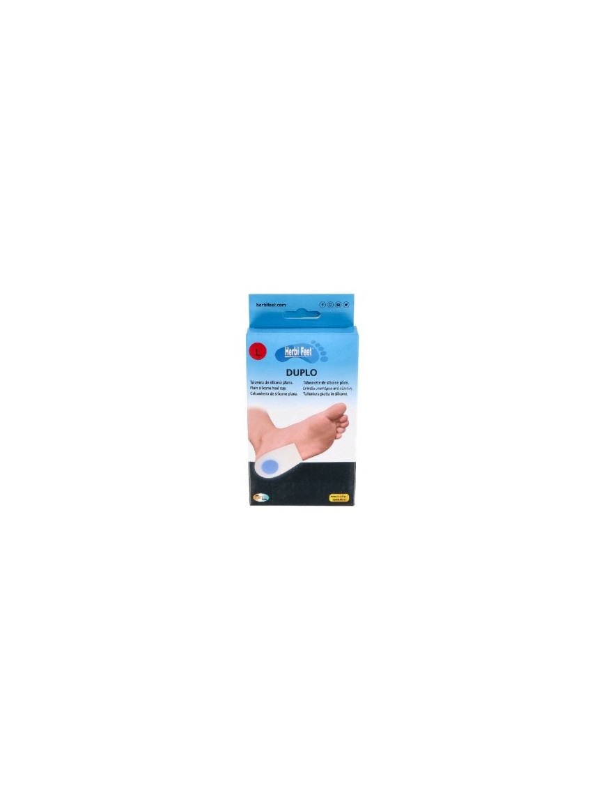 TALONNETTE EN SILICONE PLATE HERBI FEET DUPLO TAILLE L