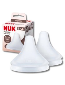 TÉTINES NUK LOT DE 2 PERFECT MATCH TAILLE M +3MOIS