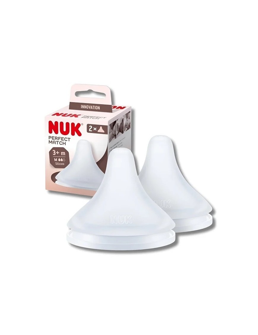 TÉTINES NUK LOT DE 2 PERFECT MATCH TAILLE M +3MOIS