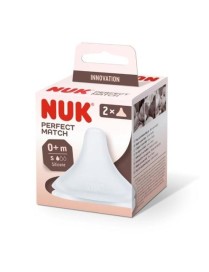 TETINES NUK PERFECT MATCH LOT DE 2 TAILLE S 3MOIS+
