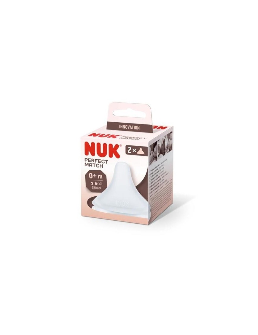 TETINES NUK PERFECT MATCH LOT DE 2 TAILLE S 3MOIS+