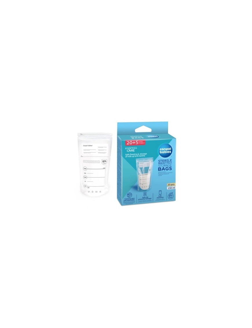 SAC DE CONSERVATION DU LAIT MATERNEL CANPOL BABIES 25 PIECES 150ML
