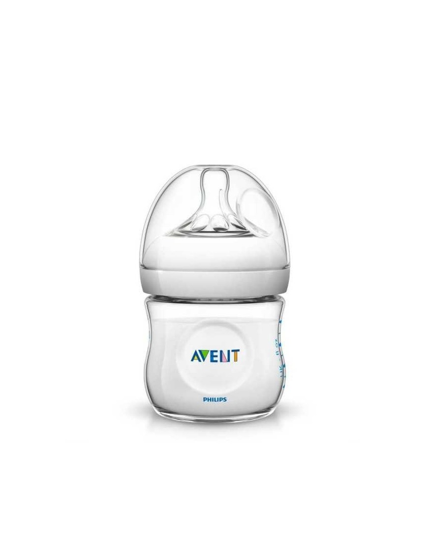 BIBERON NATUREL AVEC TETINE PHILIPS AVENT 0 MOIS+ 125ML