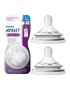 TETINE DE BIBERON NATUREL AVENT EN SILICONE PHILIPS AVENT 2 PIECES 3MOIS+