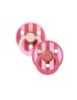 SUCETTE BIBS  COLOUR 2 PIECES PINK CORAL MIX 2EME AGE