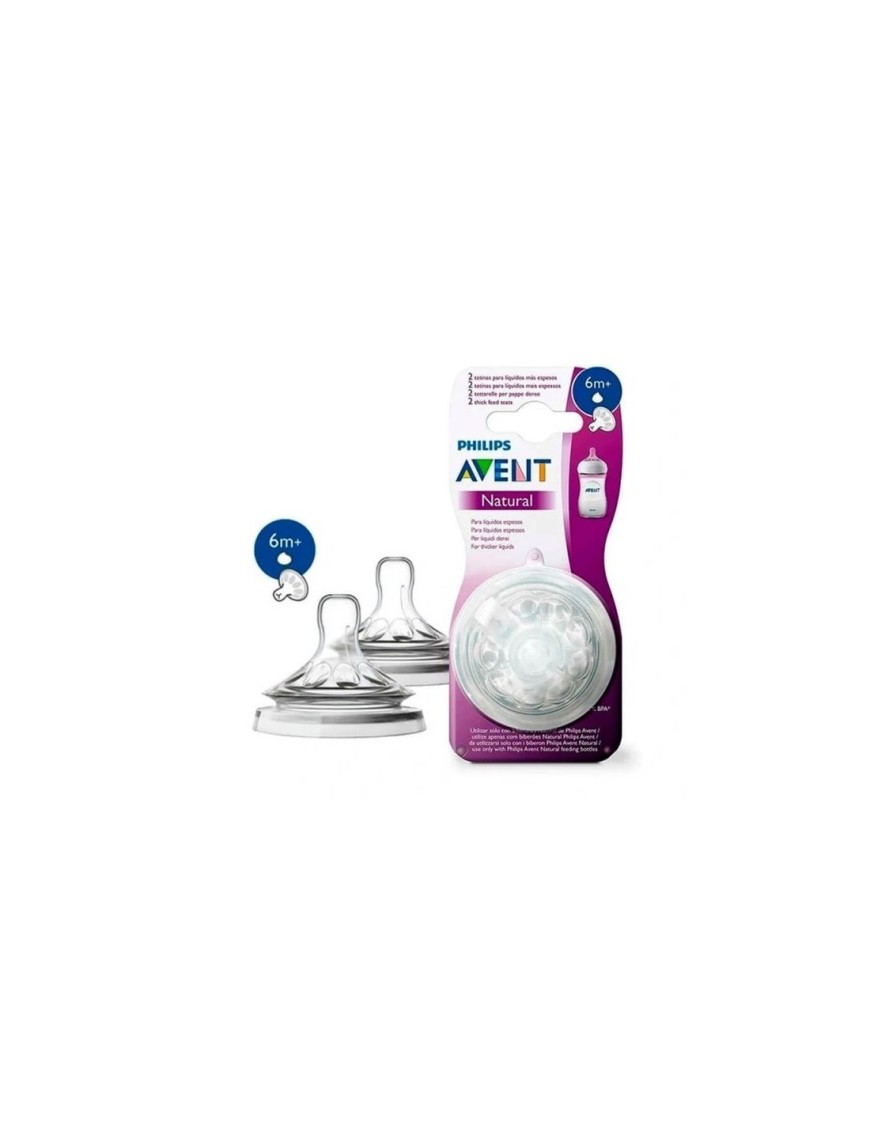 TETINE DE BIBERON AVENT NATUREL 2 PIECES 6MOIS+