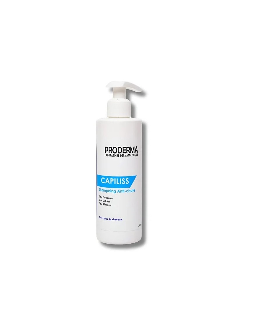 SHAMPOING ANTI CHUTE TOUS TYPES DE CHEVEUX PRODERMA CAPILISS 250ML