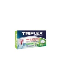 COMPLEMENT ALIMENTAIRE TRIPLEX MAUX DE GORGE PHARYNGITE PEPPERMINT 16 COMPRIMES