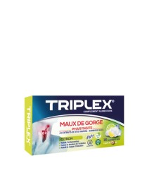 COMPLEMENT ALIMENTAIRE TRIPLEX MAUX DE GORGE CITRON 16 COMPRIMES