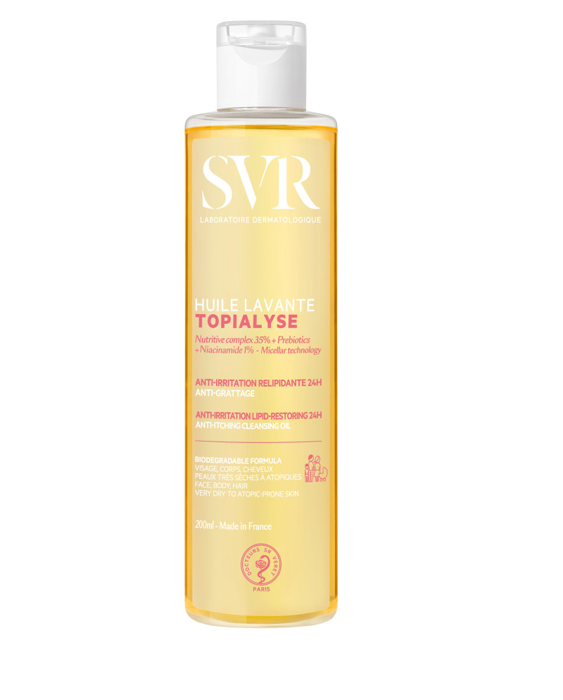 HUILE LAVANTE PEAU HYPER SENSIBLE SVR TOPIALYSE 200ML