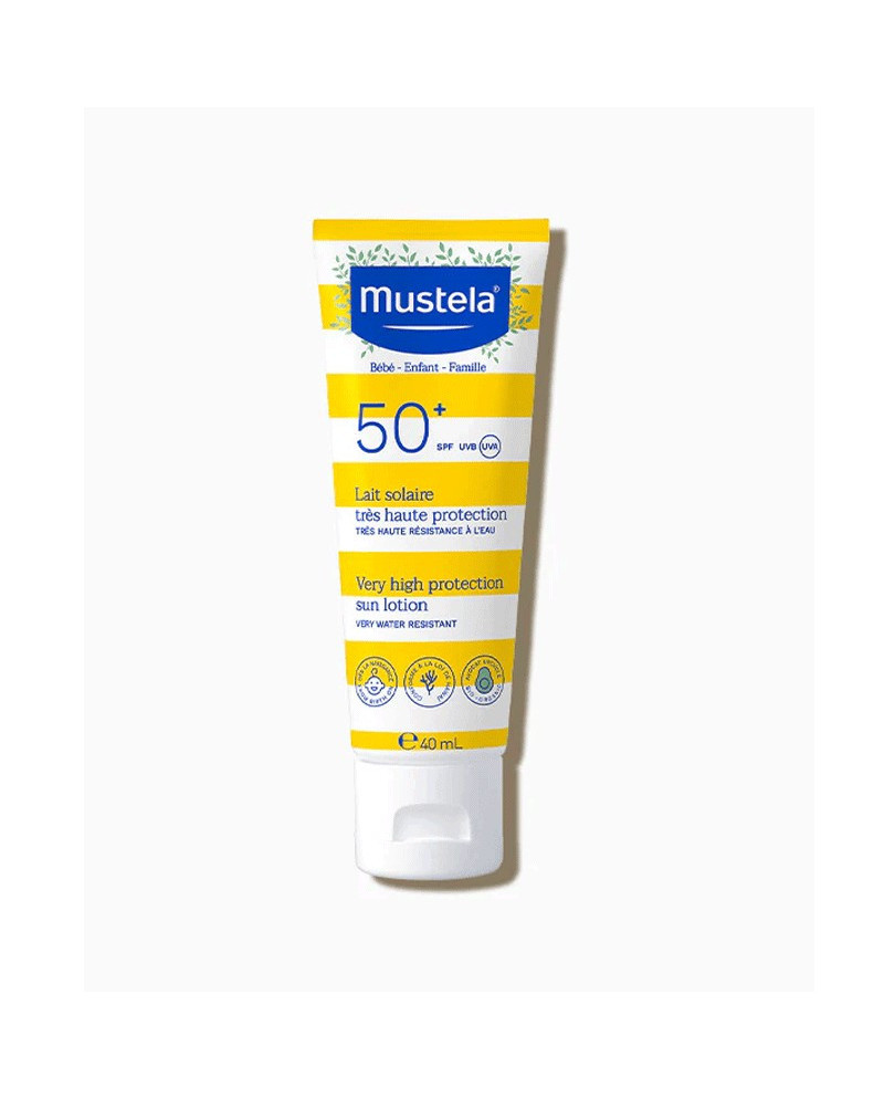 LAIT SOLAIRE BEBE ET ENFANT MUSTELA SPF50+ 40ML