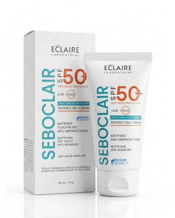 ECRAN SOLAIRE INVISIBLE MATIFIANT ECLAIRE SEBOCLAIR SPF50+ 50ML