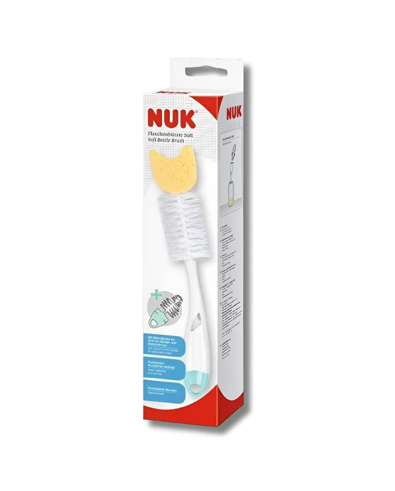 GOUPILLON NUK 2 EN 1 AVEC EMBOUT ÉPONGE