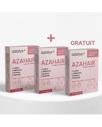 COMPLEMENT ALIMENTAIRE AZALYS AZAHAIR OFFRE SPECIALE 2+1 GRATUIT