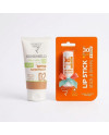 ECRAN SOLAIRE PEAUX GRASSES TEINTE 02 RONCEY SUNSHIELD SPF50 50ML+BAUME A LEVRES SPF30