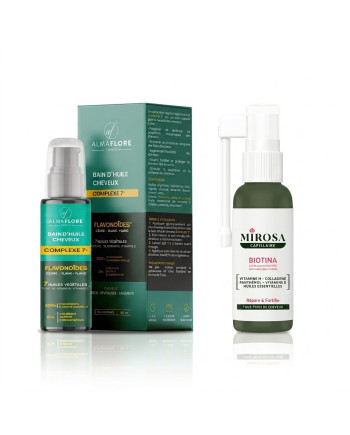 PACK BAIN D'HUILE ALMAFLORE 100ML+ SERUM ANTI CHUTE MIROSA 50ML